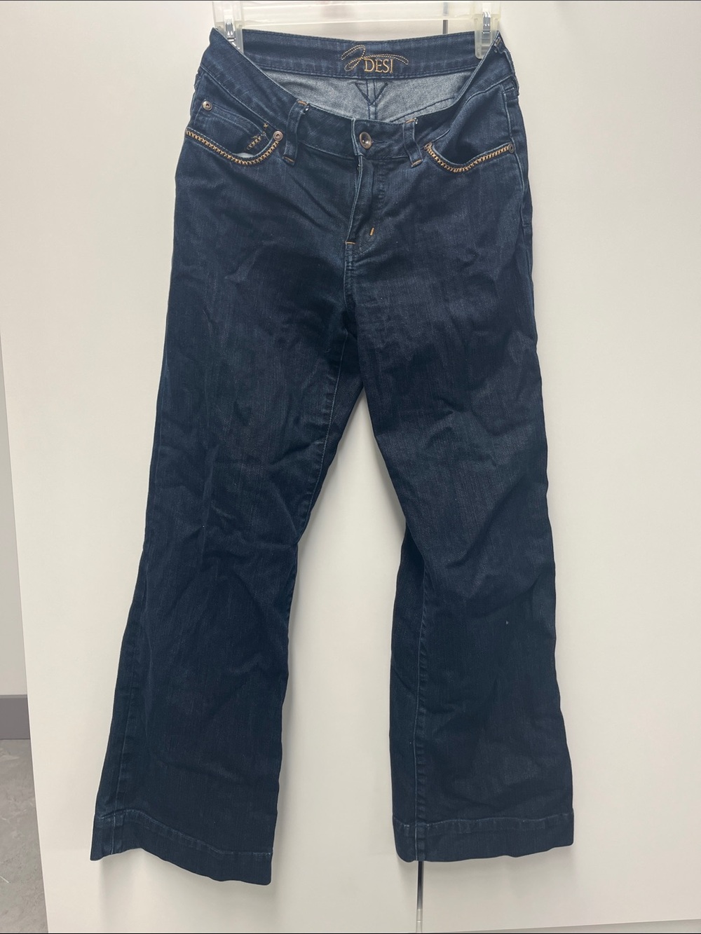 Women's Dark Blue Wide-Leg Jeans